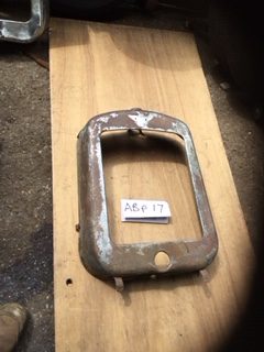 APB17 - Medium height brass rad cowl 29 -30 RK chummy nippy Ulster etc no cracks but 4 holes drilled in sides easily filled or brazed needs re-chroming